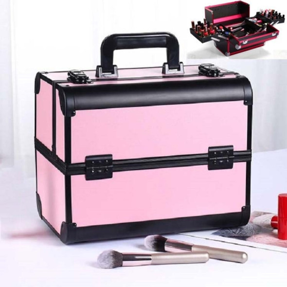 Professional Makeup Box Beauty Salon Manicure Toolbox, Color:Noble Powder