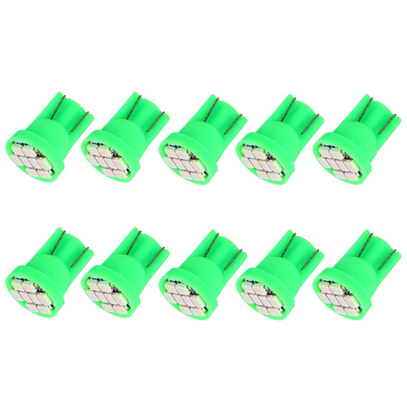 10 PCS T10 8 LED Car Signal Light Bulb(Green Light)