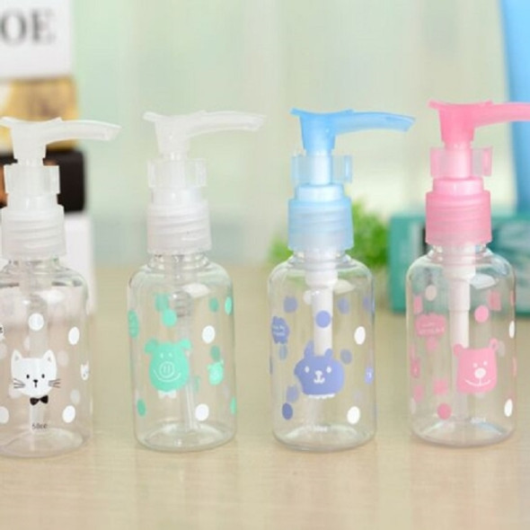 4 PCS 50ML Travel Plastic Squeeze Cosmetics Bottles Container, Random Color Delivery, Style:Press Type