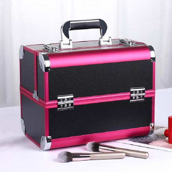 Professional Makeup Box Beauty Salon Manicure Toolbox, Color:Magic Red