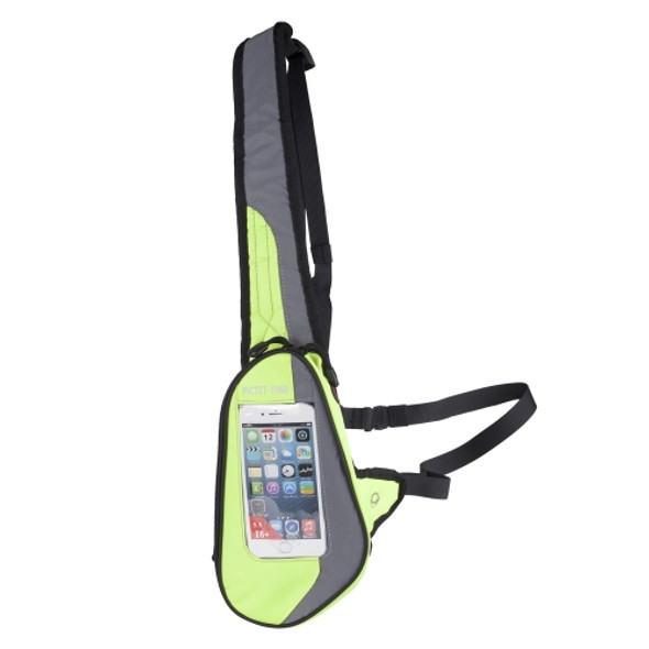 PICTET FINO RH02 Touch Screen Waterproof Crossbody Bag with Earphone Hole(Fluorescent Green)