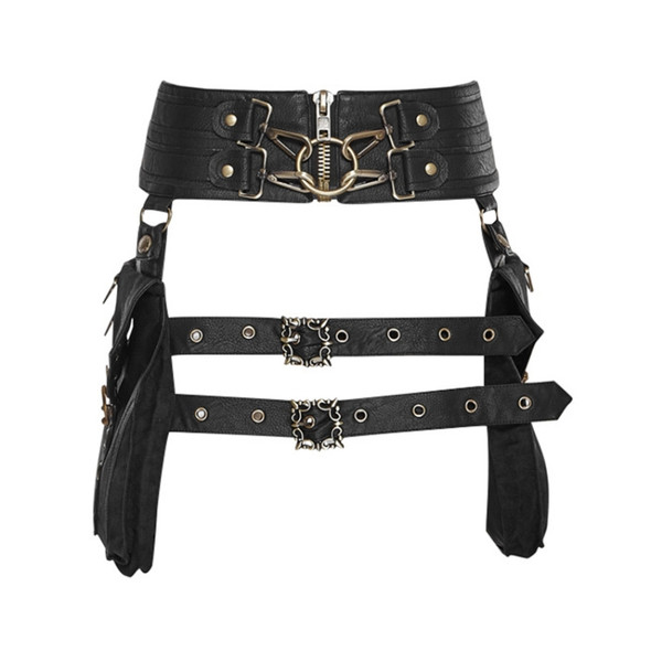 FBG003BK Ladies PU Leather Waist Bag, Size: 23 x 19.5cm, Strap Length: 130cm