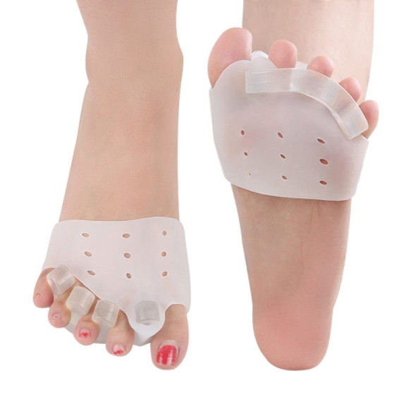 3 Sests Toe Separator Metatarsal Orthosis Forefoot Pad Toe Comb Set(White)