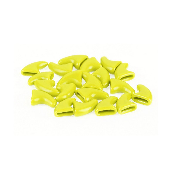 20 PCS Silicone Soft Cat Nail Caps / Cat Paw Claw / Pet Nail Protector/Cat Nail Cover, Size:XS(Yellow)