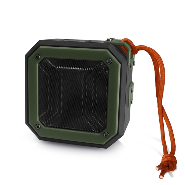 New Rixing NR-103 Mini TWS Bluetooth Speaker with Lanyard(Green)