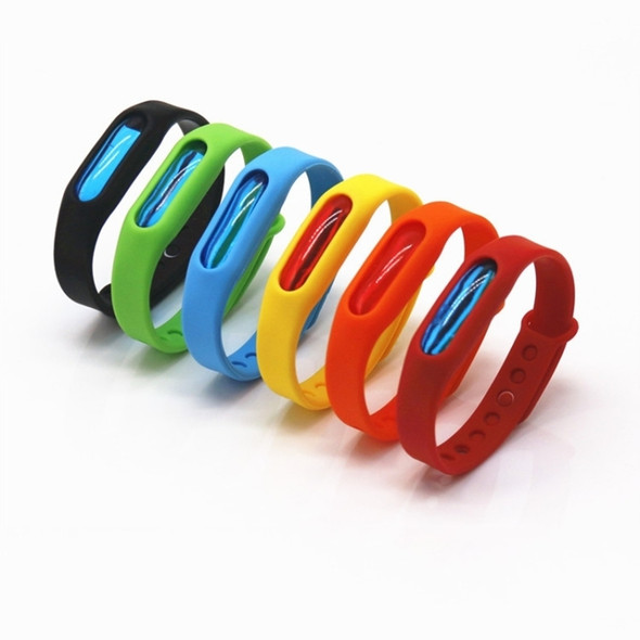 10 PCS Anti-mosquito Silicone Repellent Bracelet Buckle Wristband Bugs Away, Suitable for Children and Adults, Length:23cm, Random Color Delivery