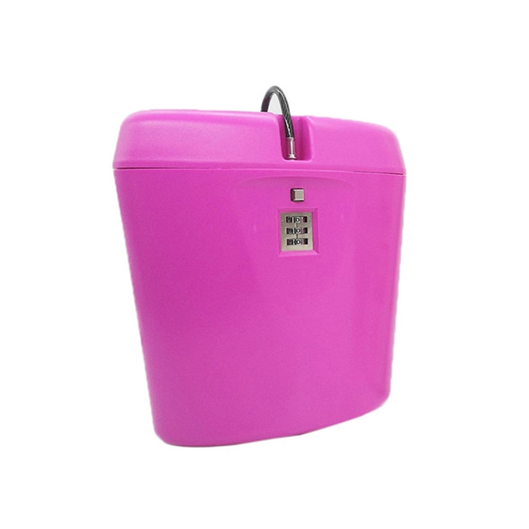 CH-808 ABS Beach Password Box Large Capacity Portable Storage Box(Pink)