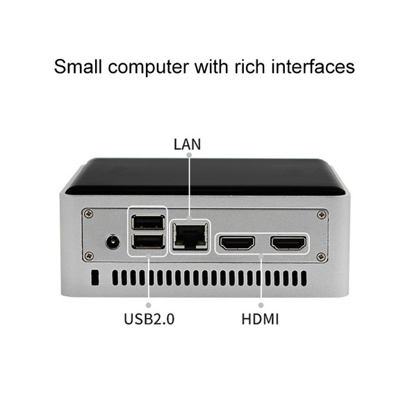 OTN-5611 Windows 10 System Industrial Control Mini PC, Intel Core I7-5500U Dual Core Up to 2.4GHz, Support WiFi & Bluetooth, 8GB+256GB