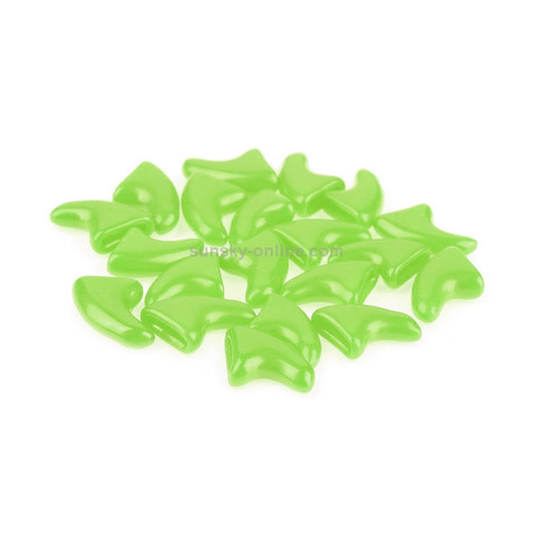 20 PCS Silicone Soft Cat Nail Caps / Cat Paw Claw / Pet Nail Protector/Cat Nail Cover, Size:XS(Green)