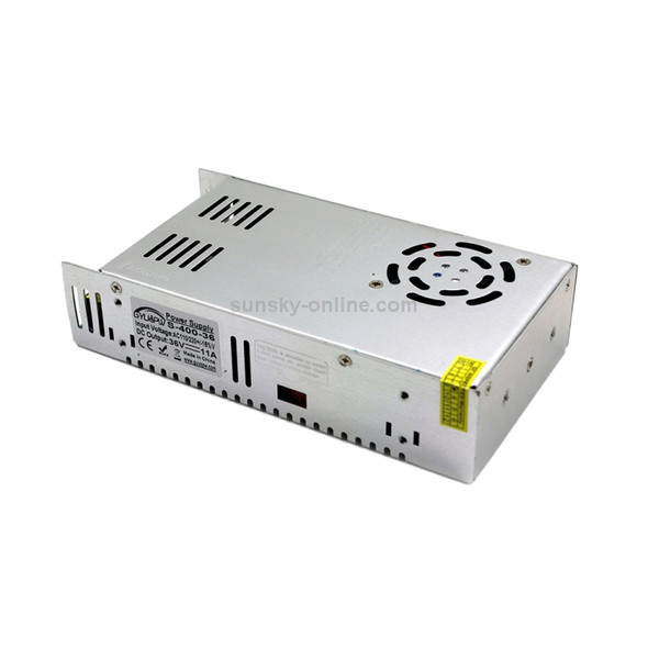 S-400-36 DC36V 11A 400W Light Bar Regulated Switching Power Supply LED Transformer, Size: 215 x 115 x 50mm