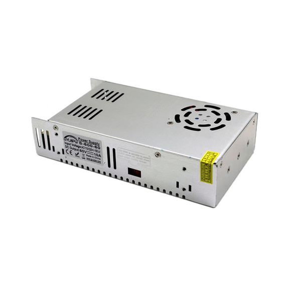 S-600-60 DC60V 10A 600W Light Bar Regulated Switching Power Supply LED Transformer, Size: 215 x 115 x 50mm