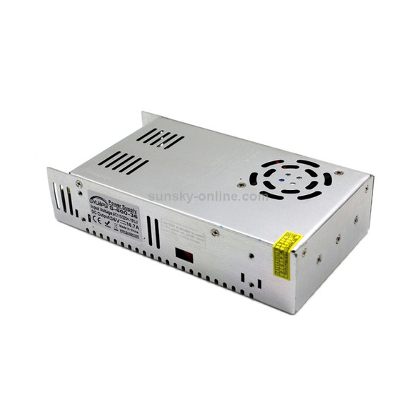S-600-36 DC36V 16.7A 600W Light Bar Regulated Switching Power Supply LED Transformer, Size: 215 x 115 x 50mm