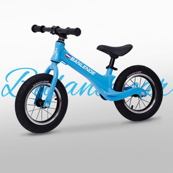 Magnesium Alloy Children Balance Bike Without Pedal Three-wheeled Slide Toddler Bike(Blue)