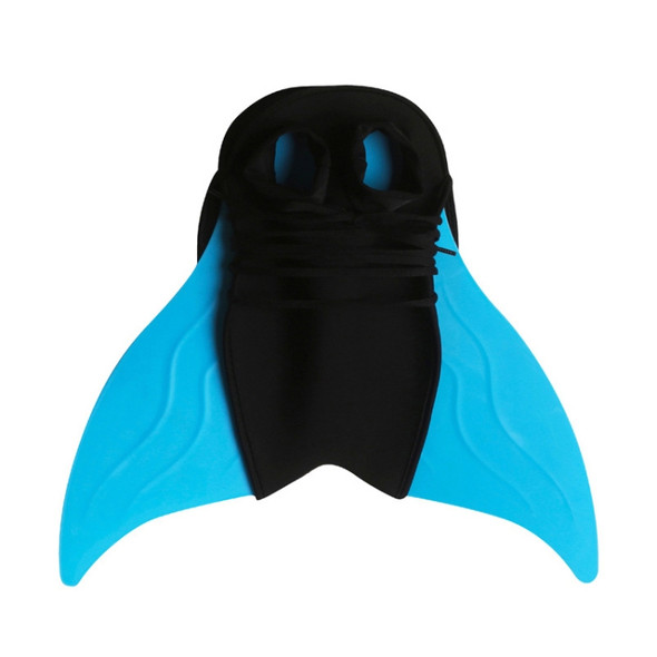 Mermaid Fins Frost Shoes One-Piece Fins Diving Fins, Size: Free Size(F58 Blue Adult)