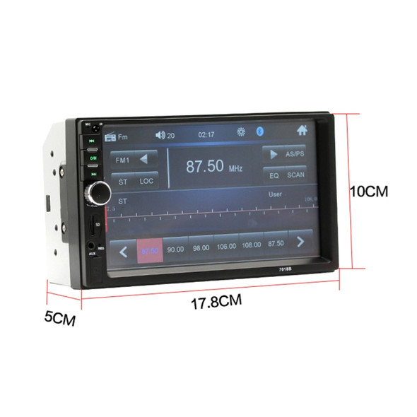 A2085 HD 7 inch Car Bluetooth Radio Receiver MP5 Player, Support FM & USB with Steering Wheel Remote Control