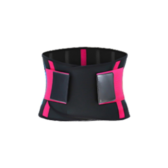 SBR Neoprene Sports Protective Gear Support Waist Protection Belt, Size:XXL(Rose Red)