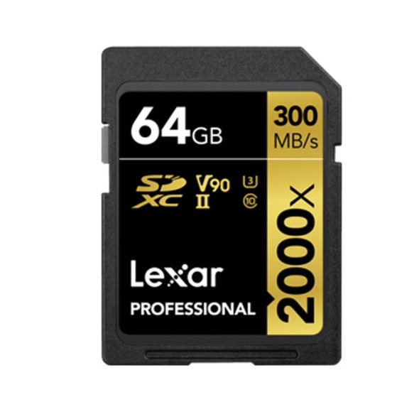 Lexar SD-2000x High Speed SD Card SLR Camera Memory Card, Capacity:64GB