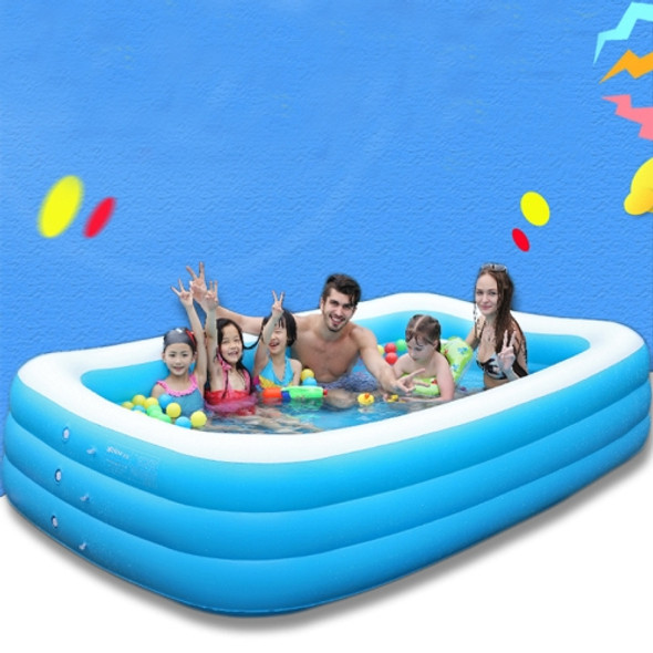 Household Thickened Inflatable Swimming Pool Outdoor Swimming Inflatable Pool, Specification: 210x150x60cm Bubble Bottom