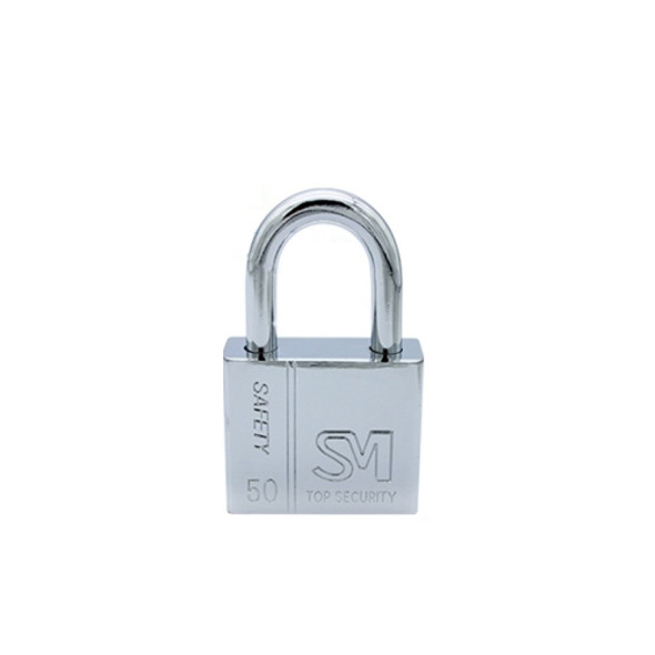 4 PCS Square Blade Imitation Stainless Steel Padlock, Specification: Short 50mm Open