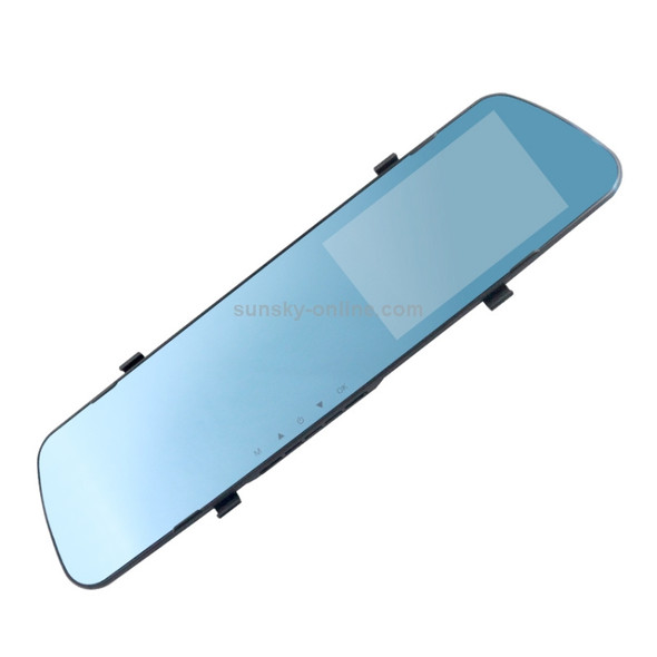 4.3 inch Car Rearview Mirror HD Night Vision Double Recording Driving Recorder DVR Support Motion Detection / Loop Recording