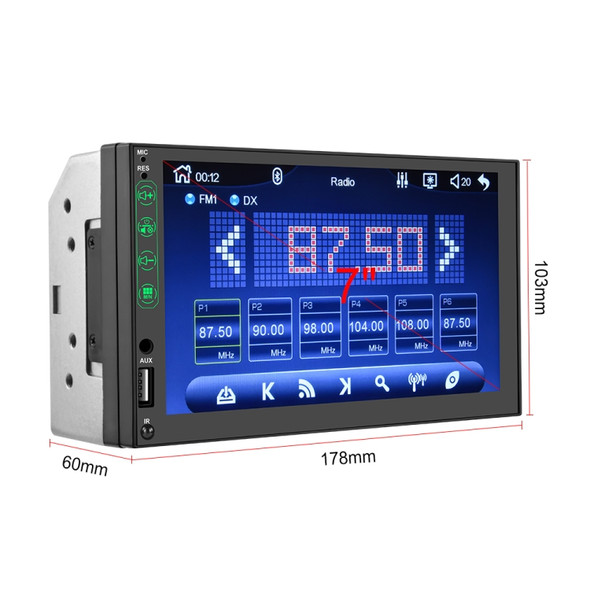 Q3515 7 inch Car Touch Screen HD MP5 Carplay Bluetooth Player Reversing Image All-in-one Machine, Style:Standard