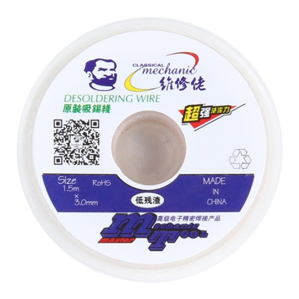 MECHANIC R300 1.5M 3.0MM Suction Tin Wire