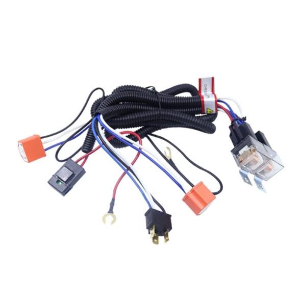 12V 2-lamp Car Headlight Modification Wiring Harness Brightener Cable