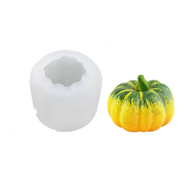 Halloween Three-Dimensional Pumpkin Cake DIY Scented Candle Silicone Mold, Specification: SW-47