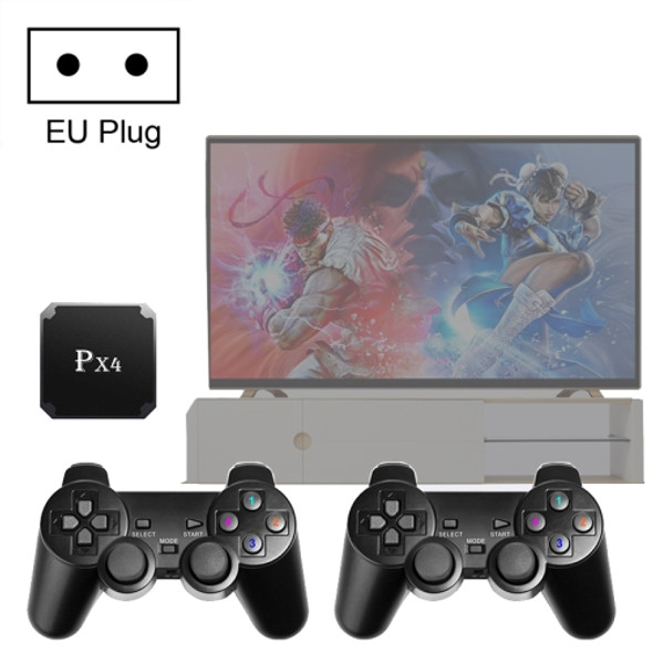 PX4 HD Wireless Mini TV Game Console Arcade with Dual Wireless Controllers, Support TF Card/HDMI+AV Output(EU Plug)