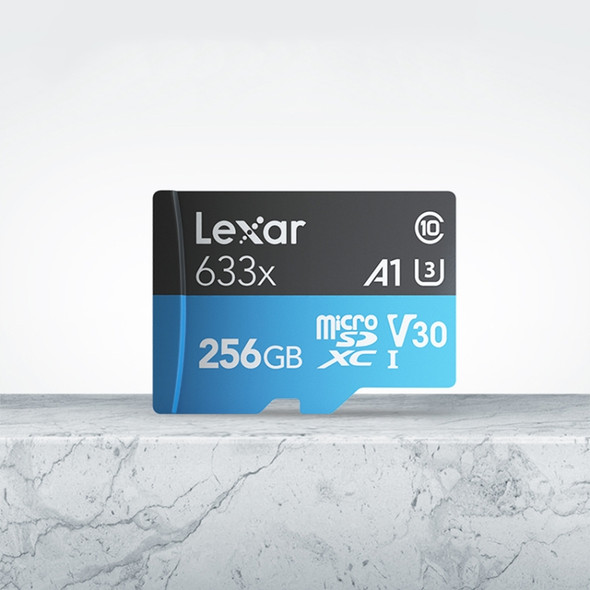 Lexar 633x 256GB High-speed Mobile Phone Camera Memory TF Card Switch Expansion Driving Recorder Dedicated Storage Flash Memory Card