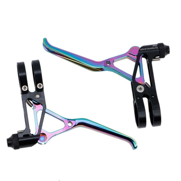 Litepro LP UltraLevers CNC Folding Bike Road Bike Small Wheel V Brake Lever, Color:Electroplating Colorful