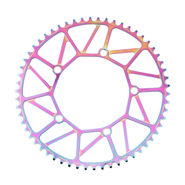 Litepro LP Positive and Negative Teeth Single Disc 130MM BCD Folding Bicycle Sprocket Wheel, Specification:52T(Colorful)