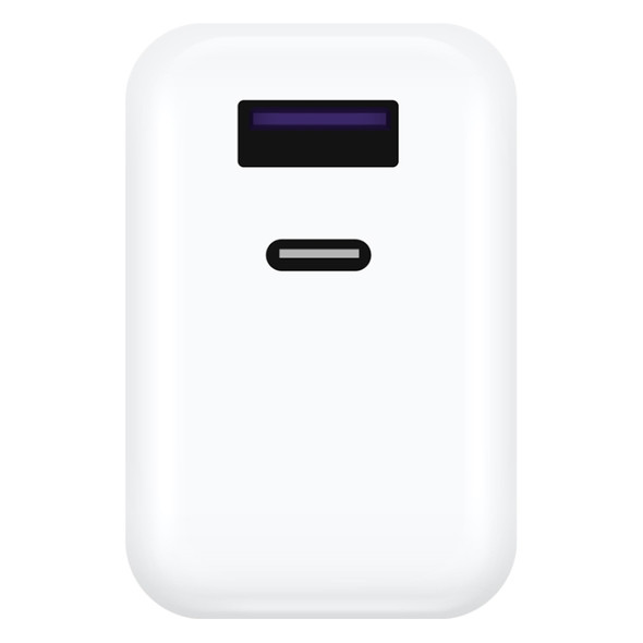 Original Huawei USB + USB-C / Type-C Interface Super Fast Charge GaN Dual Port Charger (Max 65W) (White)