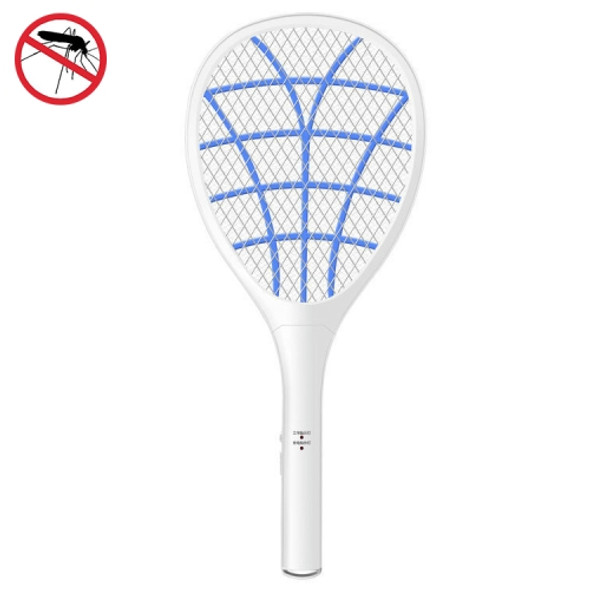 Electrical Mosquito Swatter Mosquito Killer Two-In-One USB Rechargeable Household Electrical Mosquito Swatter, Colour: LEDx3 Blue (handle charging)