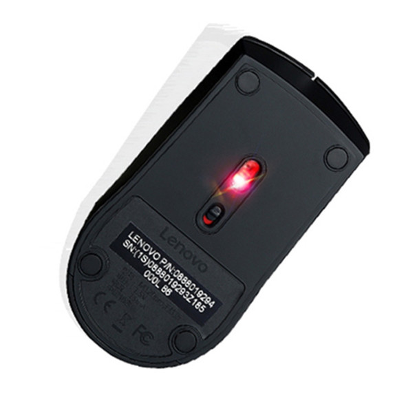 Lenovo M120 Pro Fashion Office Red Dot Wireless Mouse (Black)
