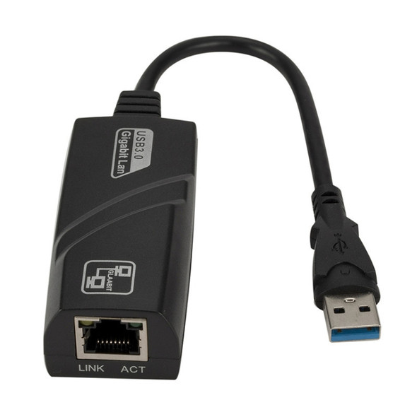 10/100/1000 Mbps RJ45 to USB 3.0 External Gigabit Network Card, Support WIN10