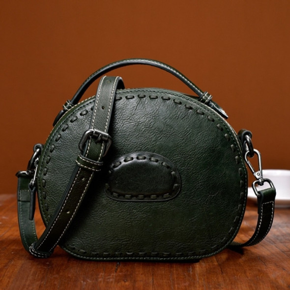 10130 Retro Ladies Handbag Shoulder Messenger Bag(Green)