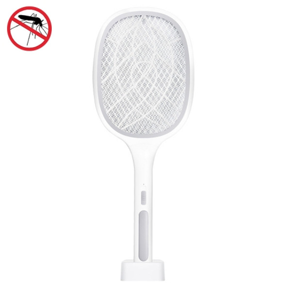 Electrical Mosquito Swatter Mosquito Killer Two-In-One USB Rechargeable Household Electrical Mosquito Swatter, Colour: LEDx10 Gray (Base Charging)
