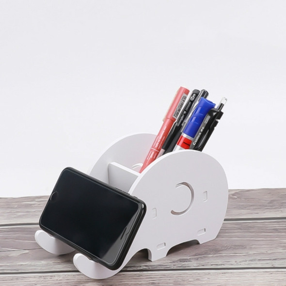 3 PCS Multifunctional Elephant Desktop Wooden Storage Box Mobile Phone Holder