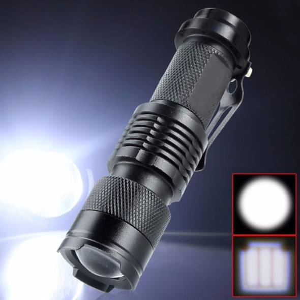 LED Outdoor Rechargeable Telescopic Zoom Mini Glare Flashlight, Specification:Single