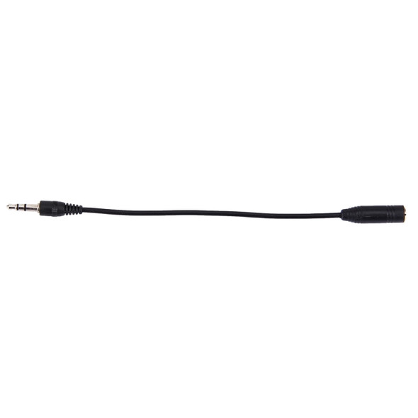 3.5 Male to 2.5 Female Converter Cable, Length: 23cm(Black)