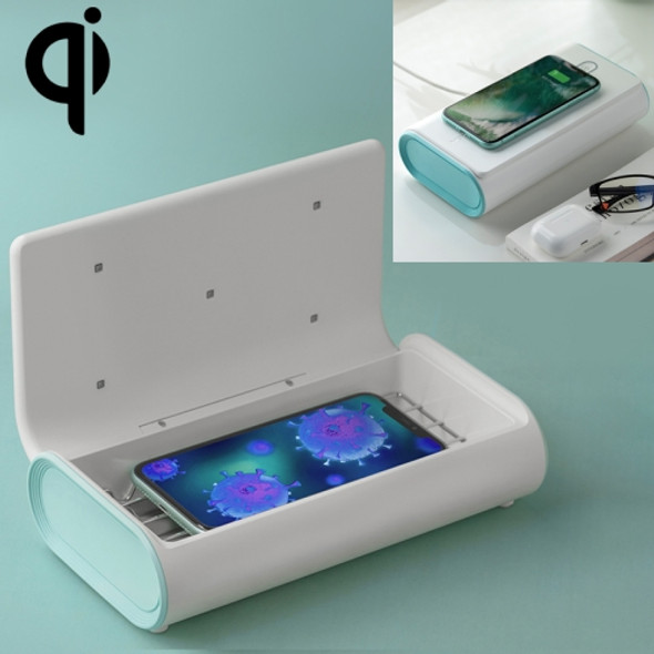 MOMAX QU6W 10W Wireless Charging Sterilization Box Smartphone Sterilizer UVC Light Disinfection Cleaning Box (White)