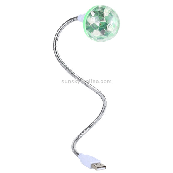 4W USB LED Flexible Lamp RGB Crystal Magic Ball Stage Light