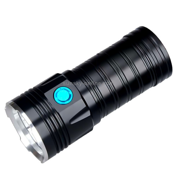 3 Gears, K18MAX 18xT6, Luminous Flux: 5400lm LED Flashlight, Without Battery (Black)