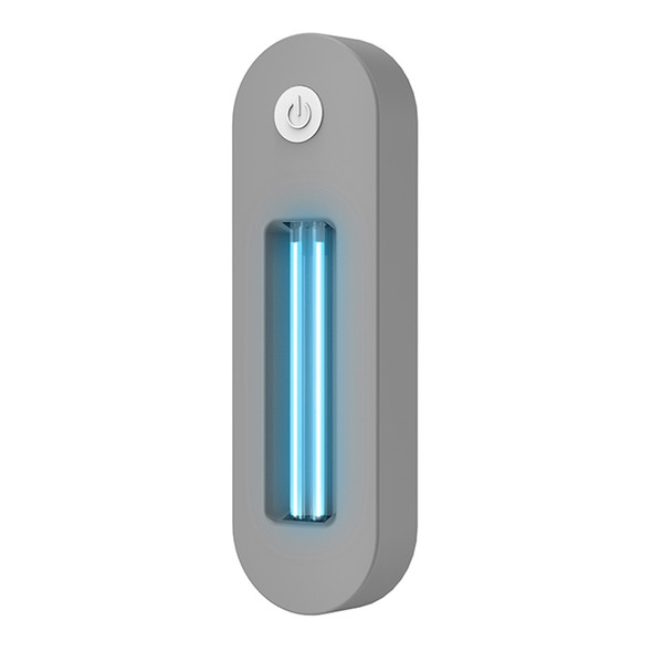 USB Charged Portable Toilet UV LED Light Sterilizer Disinfection Stick Lamp(Grey)
