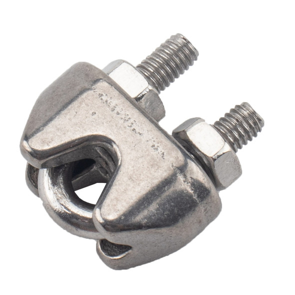 20 PCS M10 Stainless Steel 304 Wire Rope Cable Clip Clamp