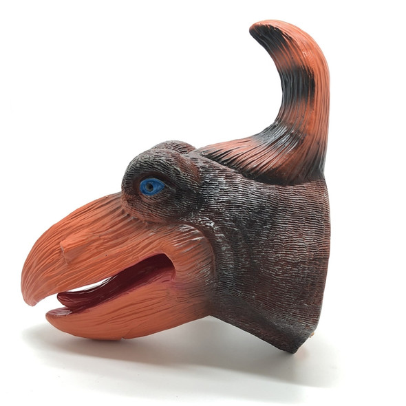 Soft Rubber Hand Puppet Simulation Animal Dinosaur Model Children Funny Toys, Style:Pterosaur