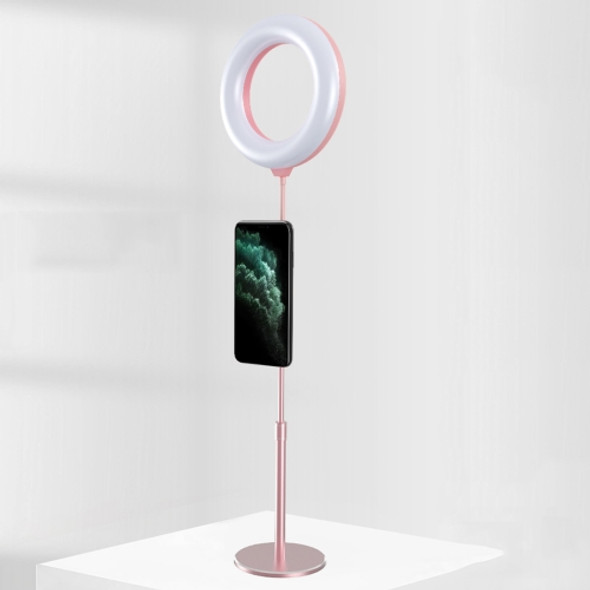 Live Broadcast Fill Light Selfie Light Magnetic Mobile Phone Holder Bracket, Style:One Phone Version(Rose Gold)