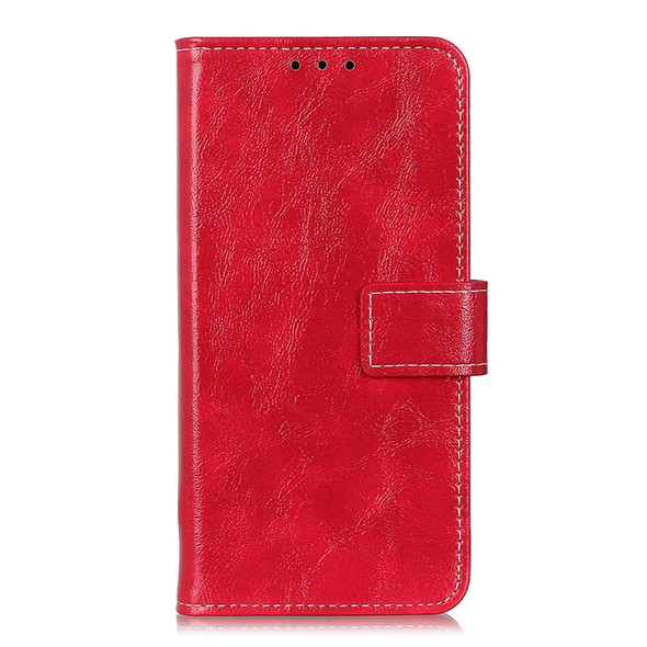 For HTC Desire 20 Pro Retro Crazy Horse Texture Horizontal Flip Leather Case with Holder & Card Slots & Photo Frame & Wallet(Red)