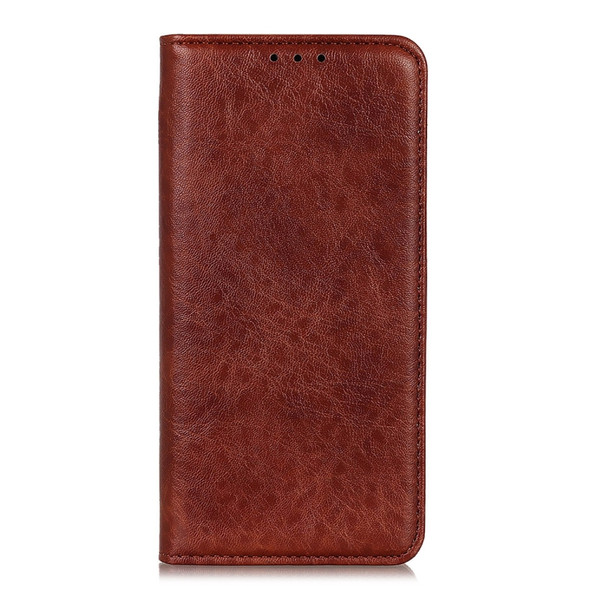 For HTC Desire 20 Pro Magnetic Crazy Horse Texture Horizontal Flip Leather Case with Holder & Card Slots & Wallet(Brown)